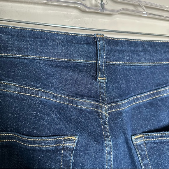 TOPSHOP MOTTO Jamie Flare High Waist Stretch Blue Jeans - Picture 14 of 15